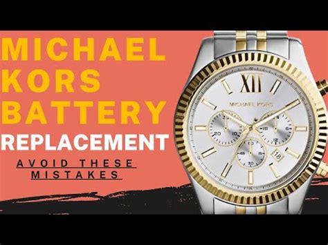 how to open michael kors watch without tools|michael kors watches battery replacement.